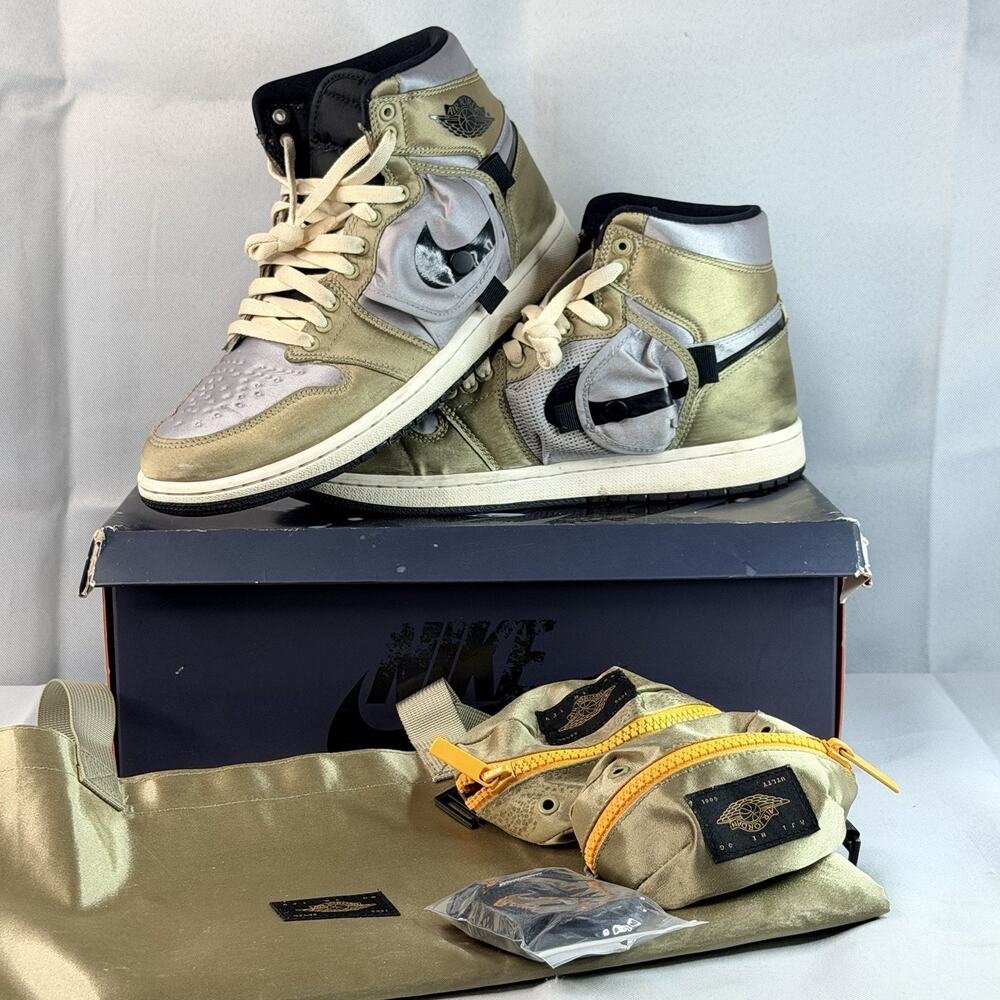 Nike Air Jordan 1 Retro High OG Utility Neutral Olive Size 8 DO8727-200 Bag Box